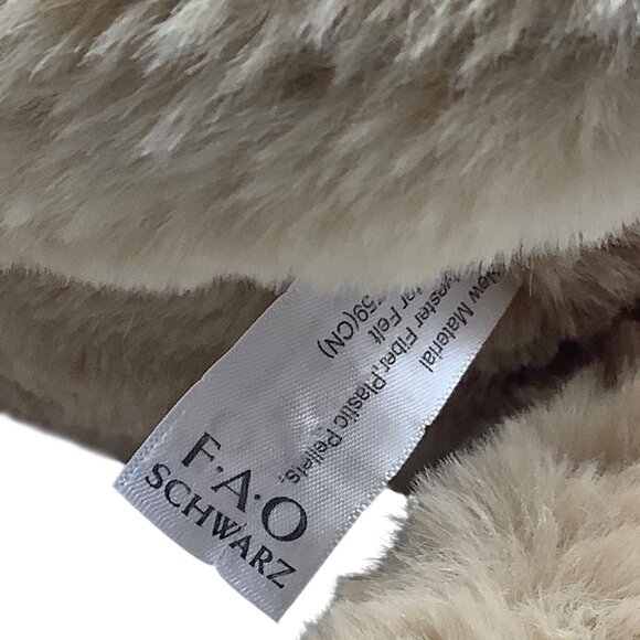 FAO SCHWARZ Lying Puggle Pug Dog Plush Soft Stuffed Animal Toy 20" - Picture 3 of 8